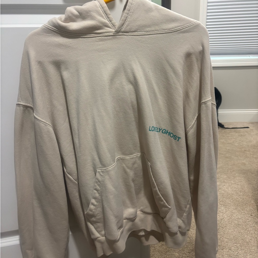 Womens Lonley Ghost Cream Hoodie